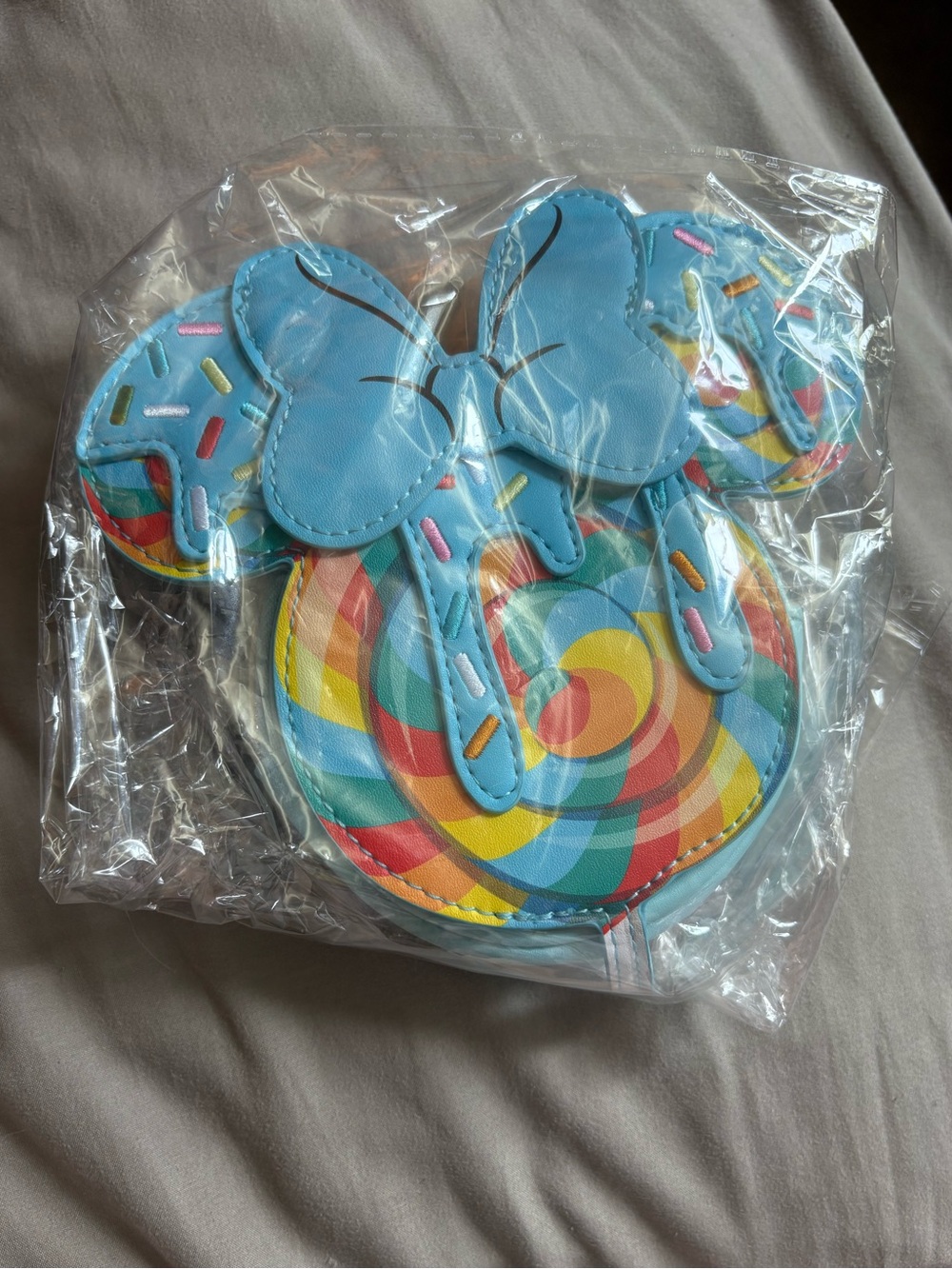 🔥 Loungefly Disney Minnie Mouse Blue Lollipop Figural Coin Purse